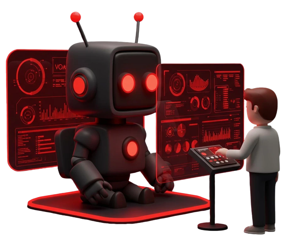 equipe da agência de automação Vooxe